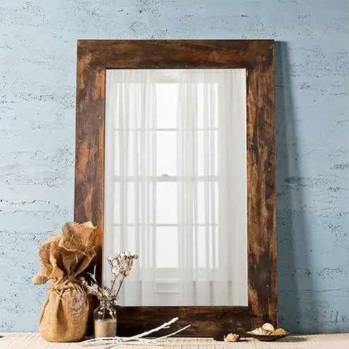 Weathered Grey Bath Mirror