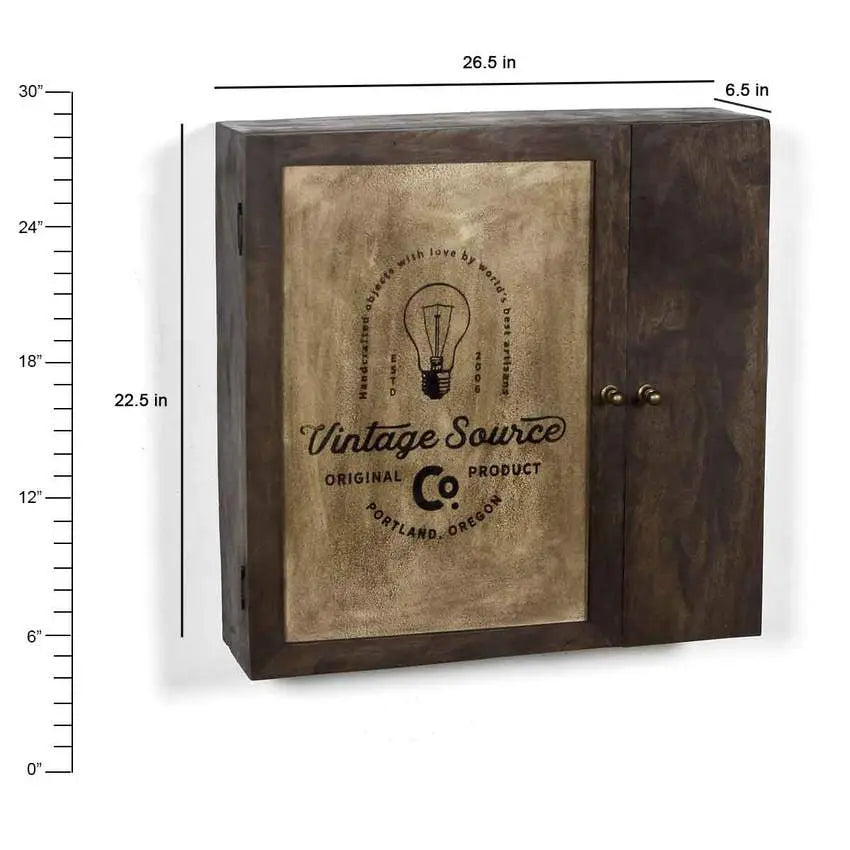 Elba Vintage Wall Mounted Cabinet in 2 Sizes - Fabuliv