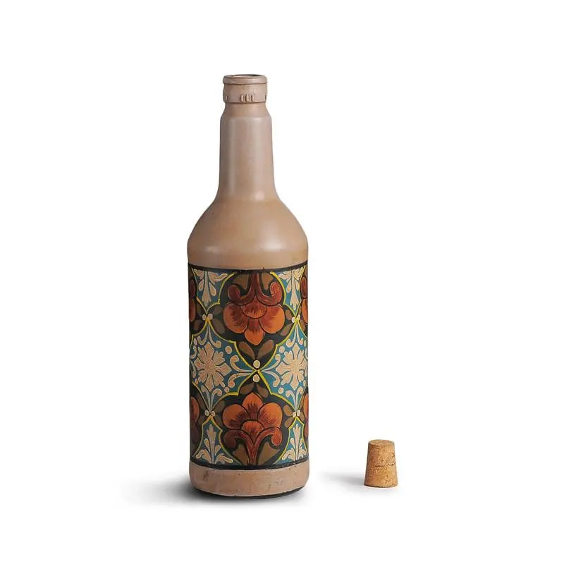 French Art Decorative Glass Bottles Set of 3
