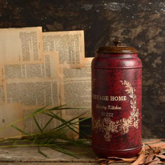 Country Storage Boxes Red Antique2