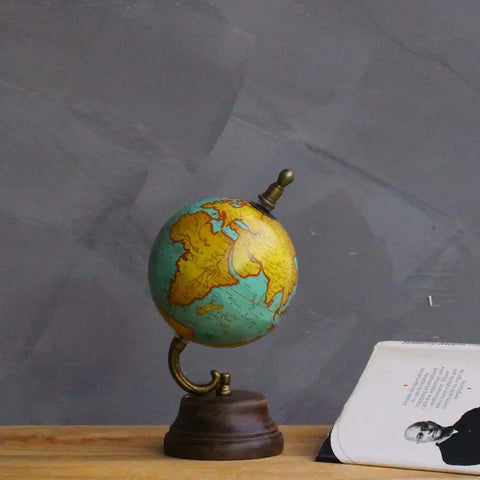 Decorative Vintage Turq Small Globe