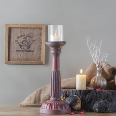 Arwen Antique Red Candle Stand 649