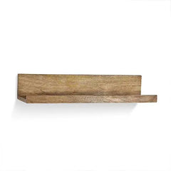 Wooden wall shelves