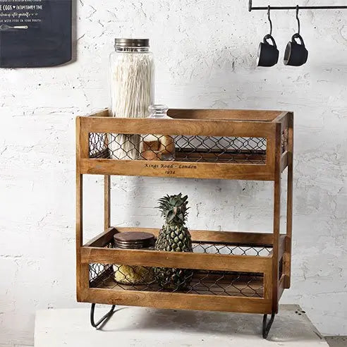 Alex wooden floor shelf