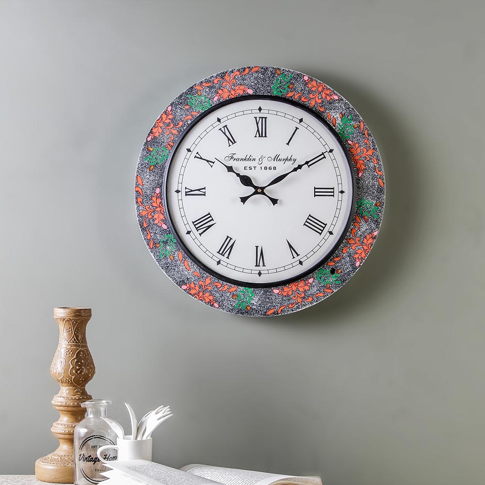 Everdene Multicolour MDF 15 Wall Clock