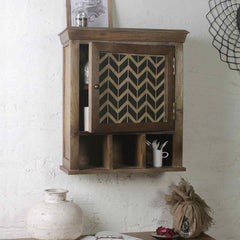 Alfredo Solid Wood Hand Painted Wall Shelve 1